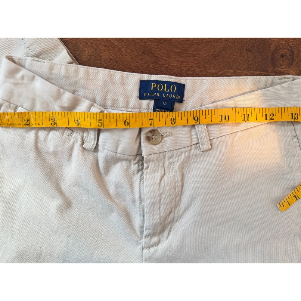olo Ralph Lauren Boys Khaki Chino Pants Size 12 Classic Preppy - Picture 8 of 9